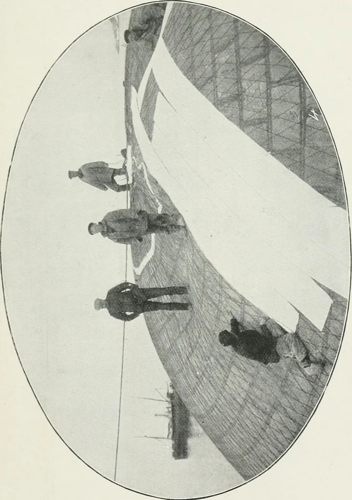 An illustration from Travels in space; a history of aerial navigation, 1902, leaf 282
