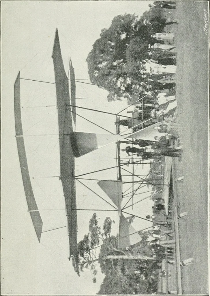 An illustration from Travels in space; a history of aerial navigation, 1902, leaf 296