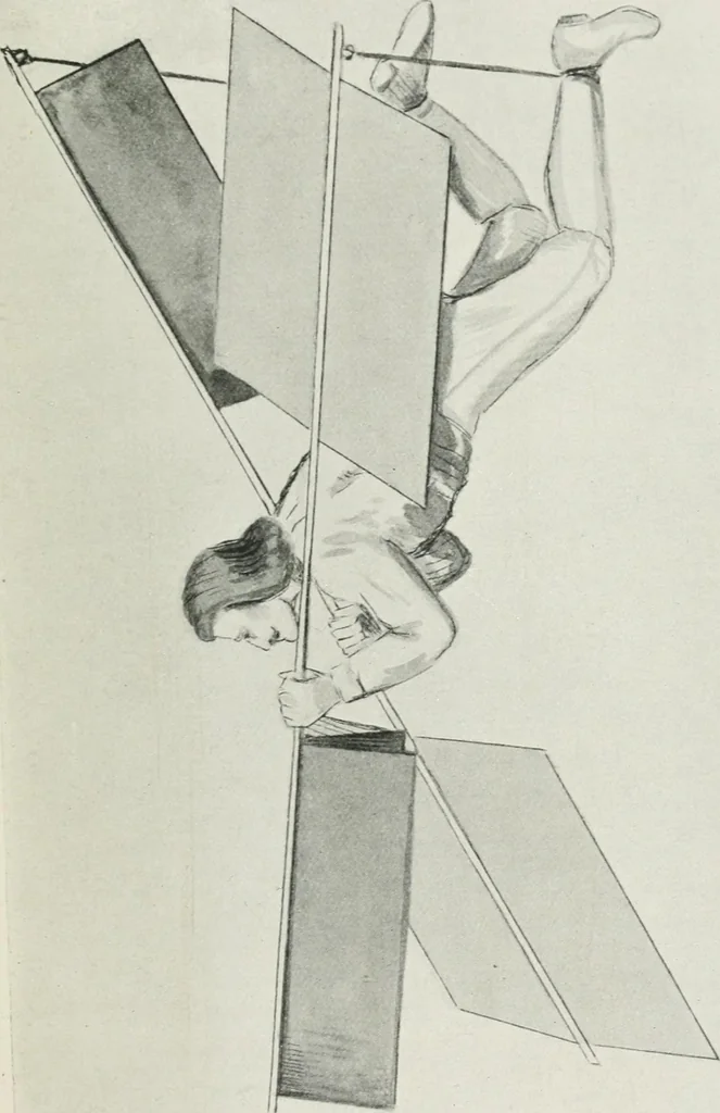 An illustration from Travels in space; a history of aerial navigation, 1902, leaf 30