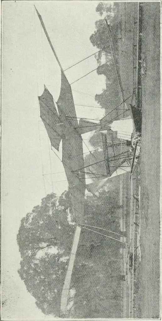 An illustration from Travels in space; a history of aerial navigation, 1902, leaf 300