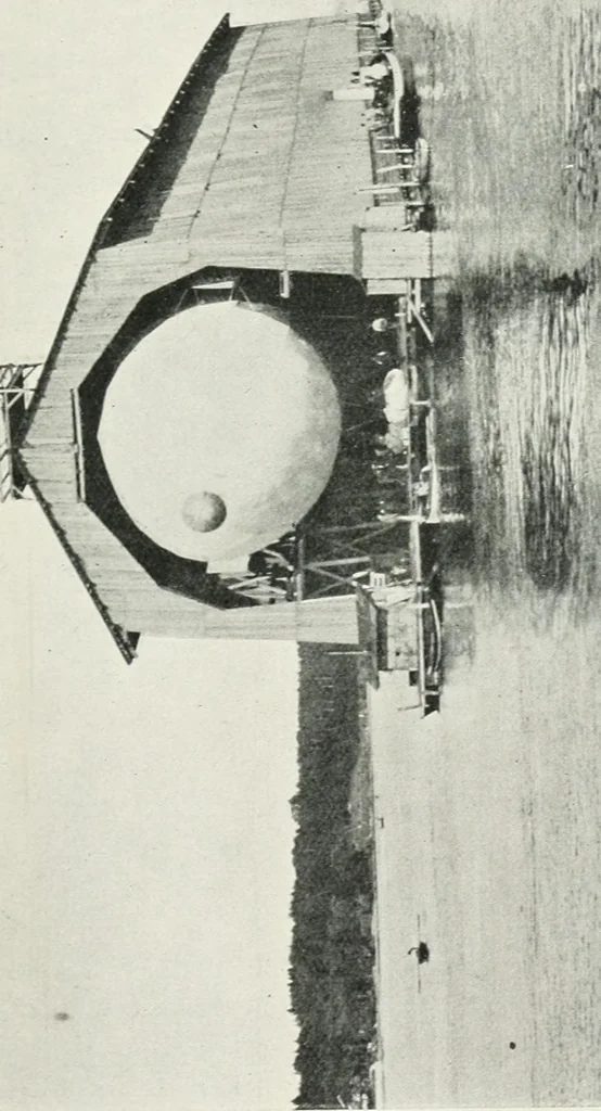 An illustration from Travels in space; a history of aerial navigation, 1902, leaf 312