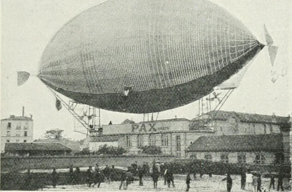 An illustration from Travels in space; a history of aerial navigation, 1902, leaf 314