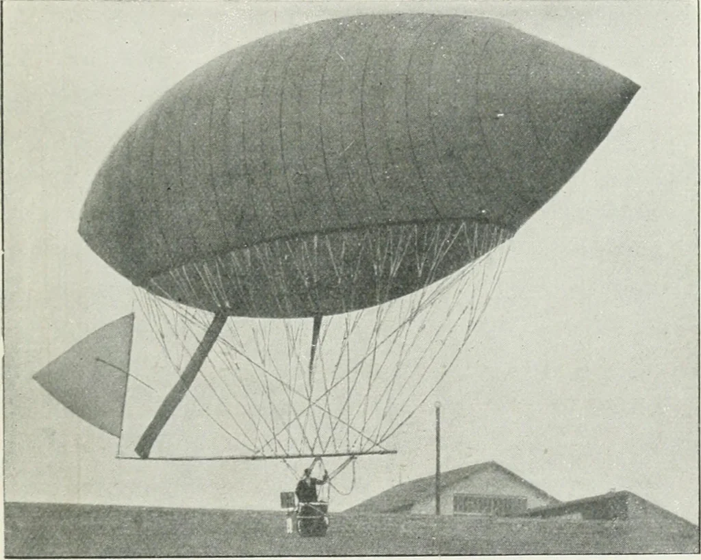 An illustration from Travels in space; a history of aerial navigation, 1902, leaf 326