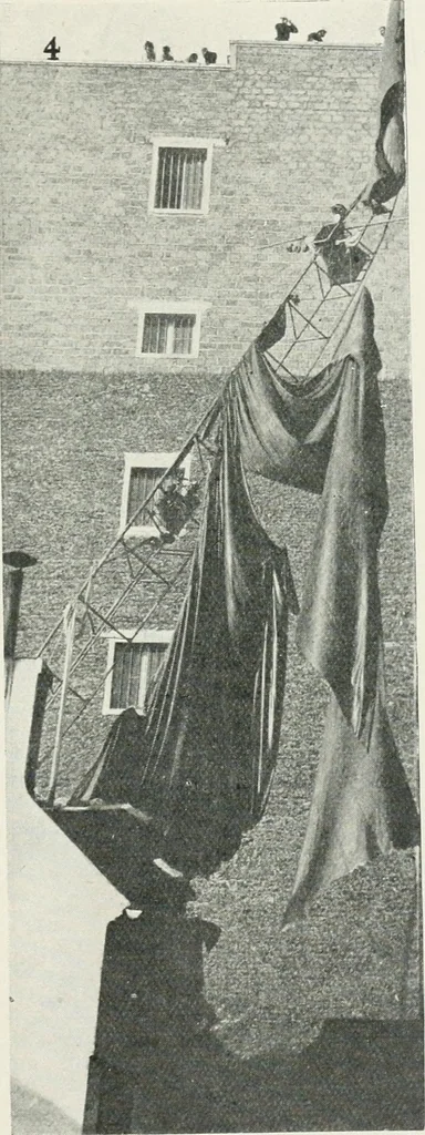 An illustration from Travels in space; a history of aerial navigation, 1902, leaf 332