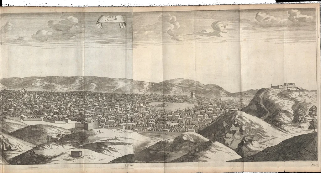 An illustration from The travels of Sir John Chardin into Persia and the East Indies : the first volume, containing the author's voyage from Paris to Ispahan : to which is added, the coronation of this present king of Persia, Solyman the Third, 1686, leaf 284