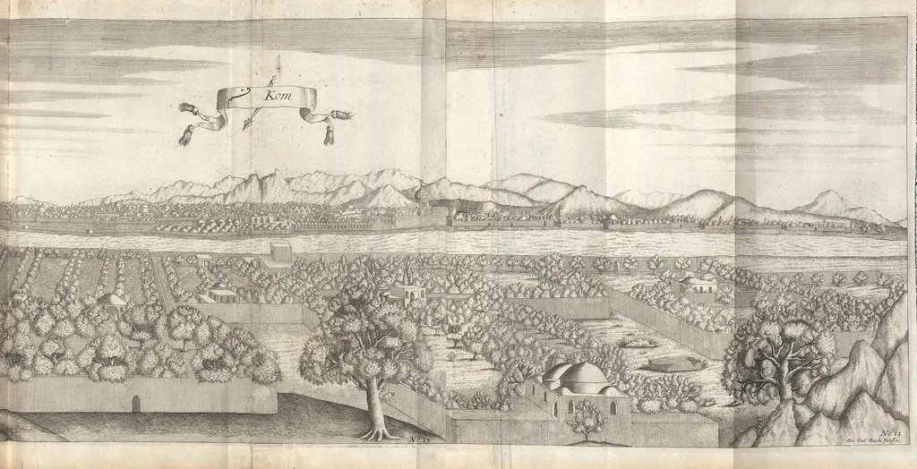 An illustration from The travels of Sir John Chardin into Persia and the East Indies : the first volume, containing the author's voyage from Paris to Ispahan : to which is added, the coronation of this present king of Persia, Solyman the Third, 1686, leaf 350