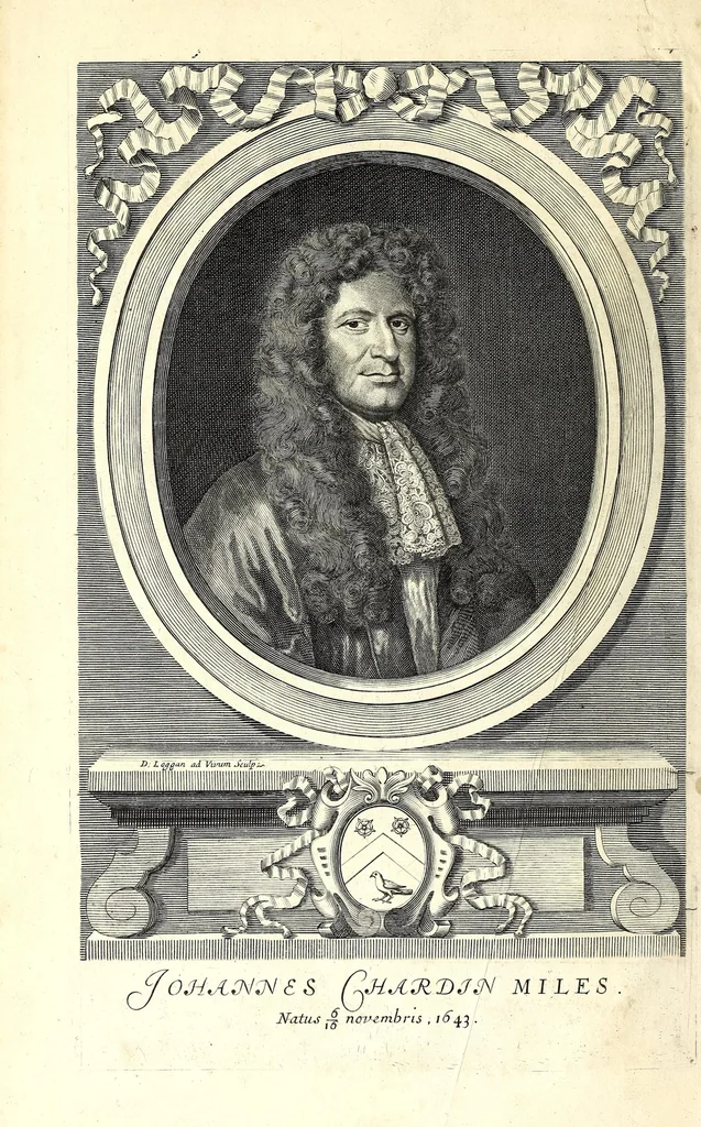 An illustration from The travels of Sir John Chardin into Persia and the East Indies : the first volume, containing the author's voyage from Paris to Ispahan : to which is added, the coronation of this present king of Persia, Solyman the Third, 1686, leaf 6