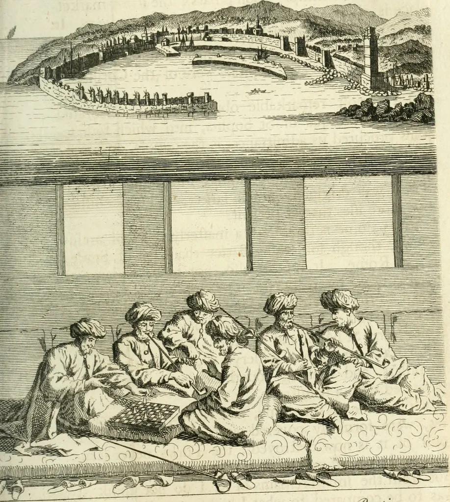 An illustration from Travels through part of Europe, Asia Minor, the islands of the archipelago, Syria, Palestine, Egypt, Mount Sinai, &c. giving a particular account of the most remarkable places .., 1759, leaf 222