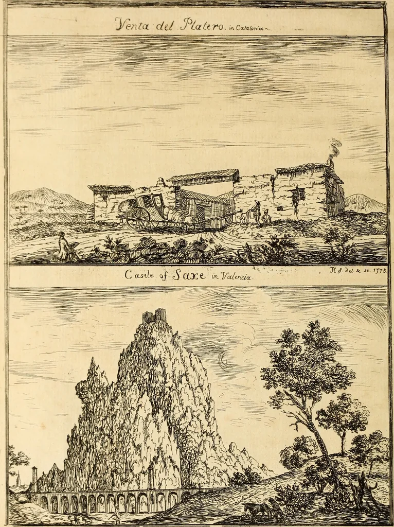 An illustration from Travels through Spain, in the years 1775 and 1776. In which several monuments of Roman and Moorish architecture are illustrated by accurate drawings taken on the spot, 1779, leaf 135