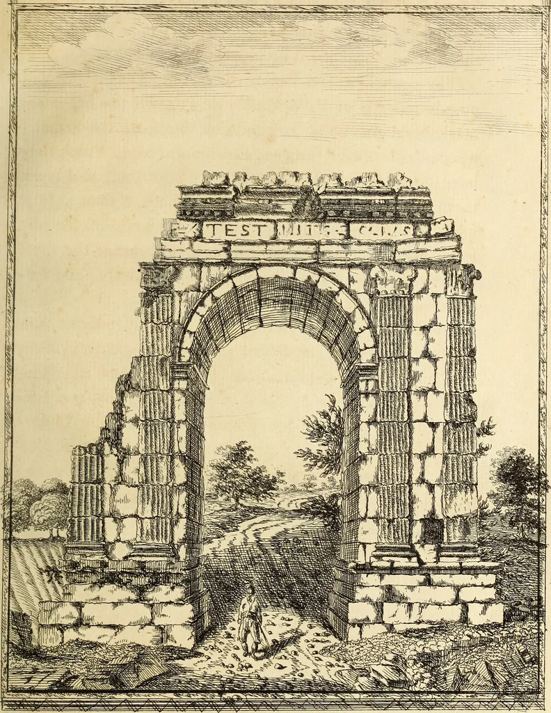 An illustration from Travels through Spain, in the years 1775 and 1776. In which several monuments of Roman and Moorish architecture are illustrated by accurate drawings taken on the spot, 1779, leaf 94
