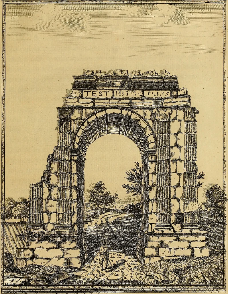 An illustration from Travels through Spain, in the years 1775 and 1776 : in which several monuments of Roman and Moorish architecture are illustrated by accurate drawings taken on the spot, 1779, leaf 112