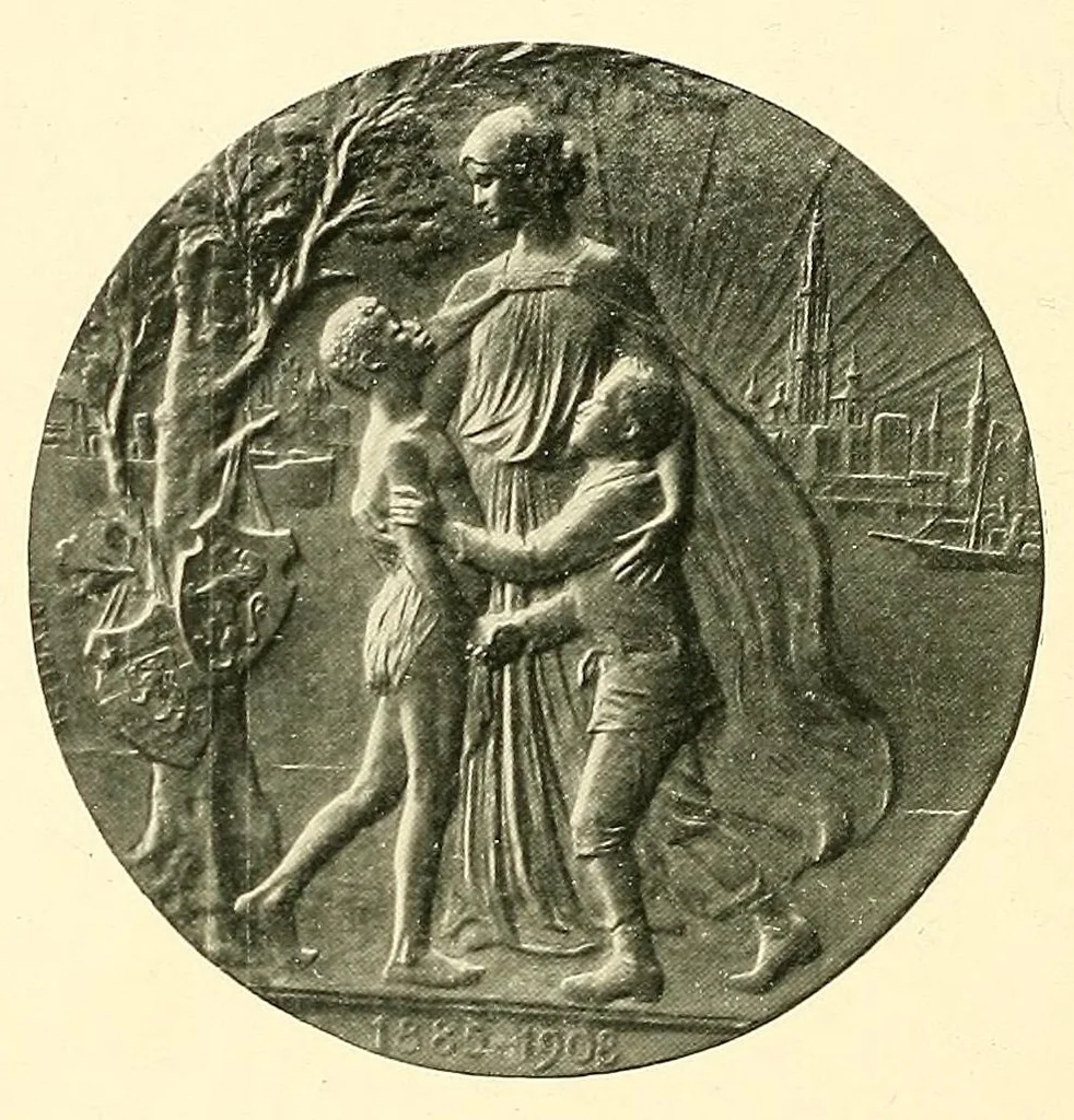 An illustration from À travers le Congo belge; récit de voyage de Banana au Katanga, 1909, leaf 108