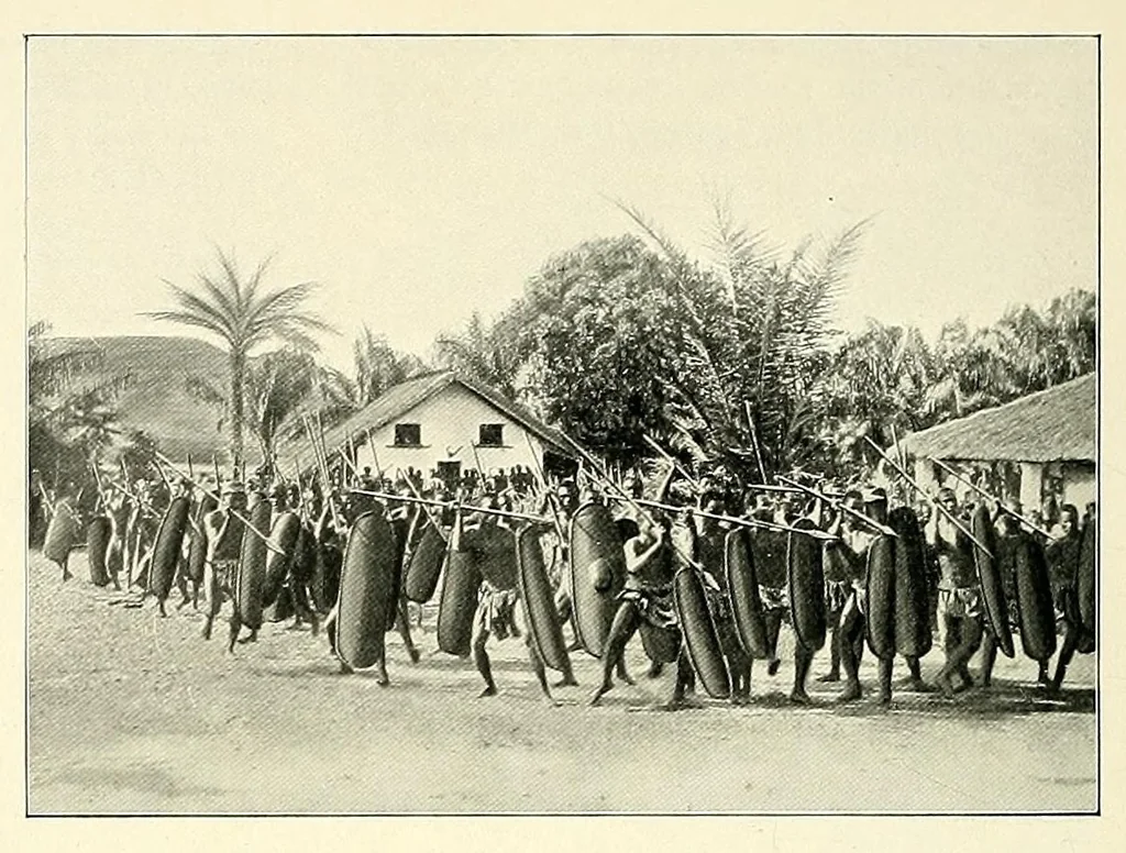 An illustration from À travers le Congo belge; récit de voyage de Banana au Katanga, 1909, leaf 44