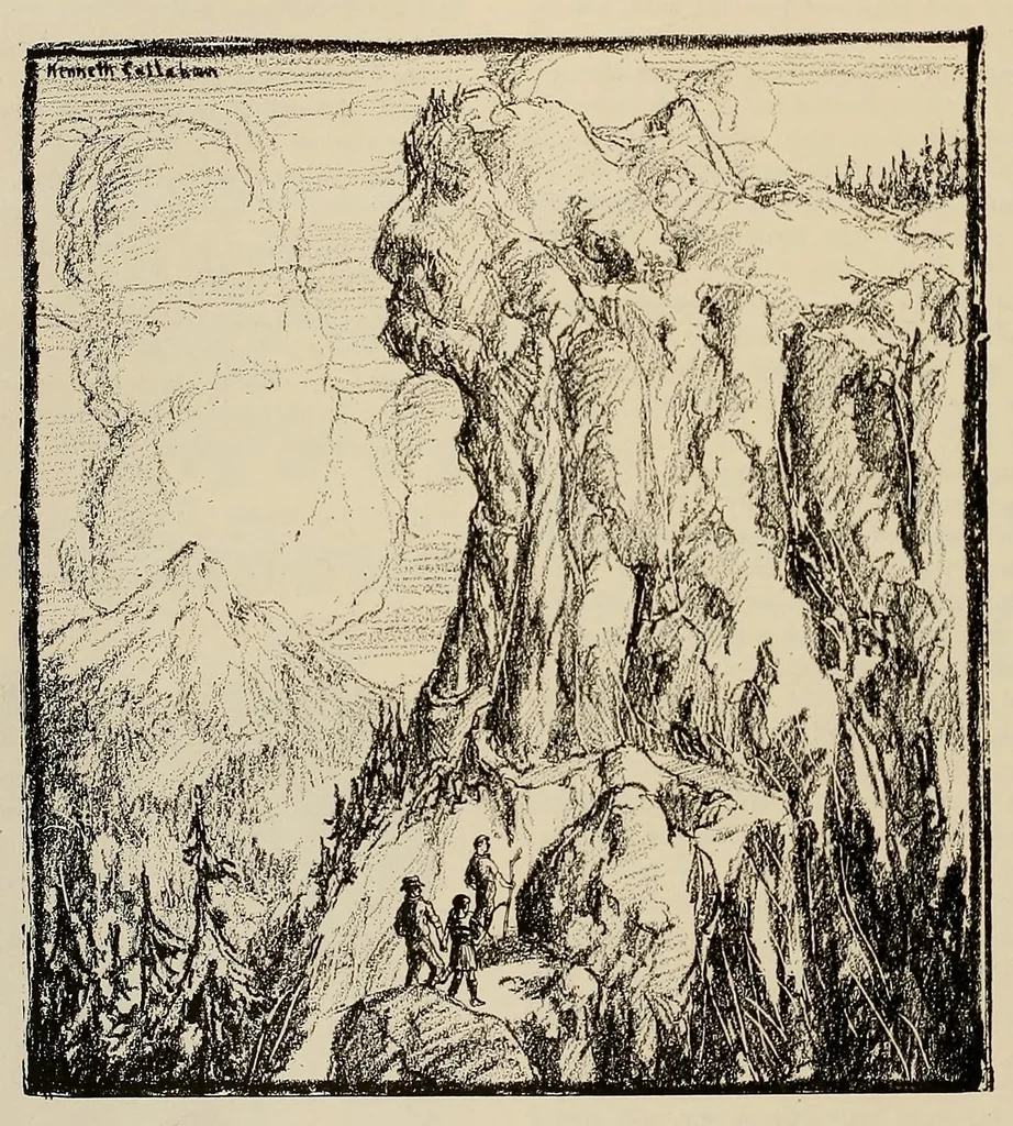 An illustration from The Treasure chest for California boys and girls, 1926, leaf 140