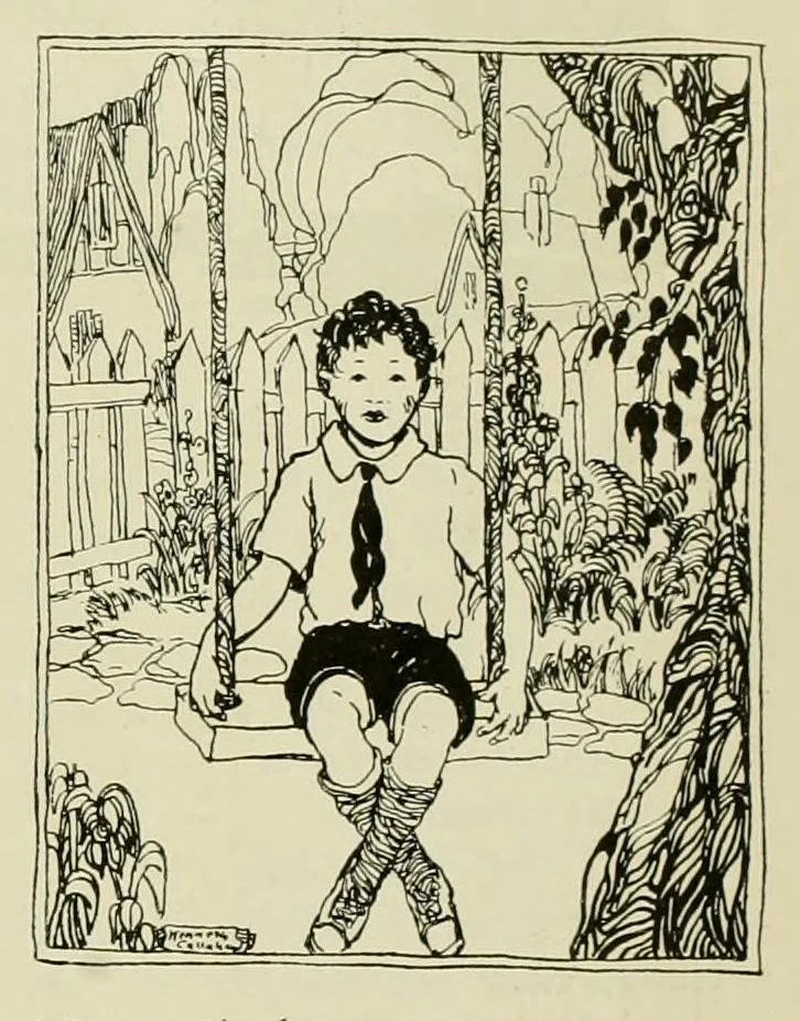 An illustration from The Treasure chest for California boys and girls, 1926, leaf 269