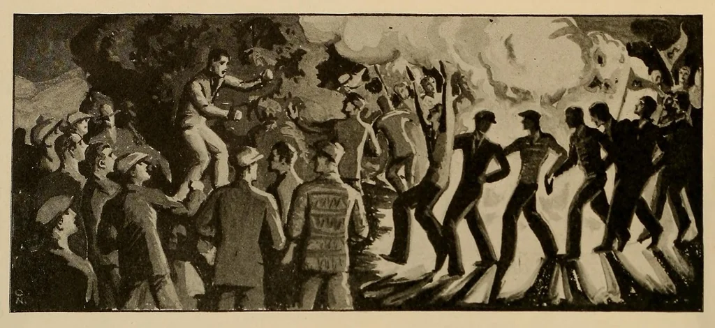 An illustration from The Treasure chest for California boys and girls, 1926, leaf 10