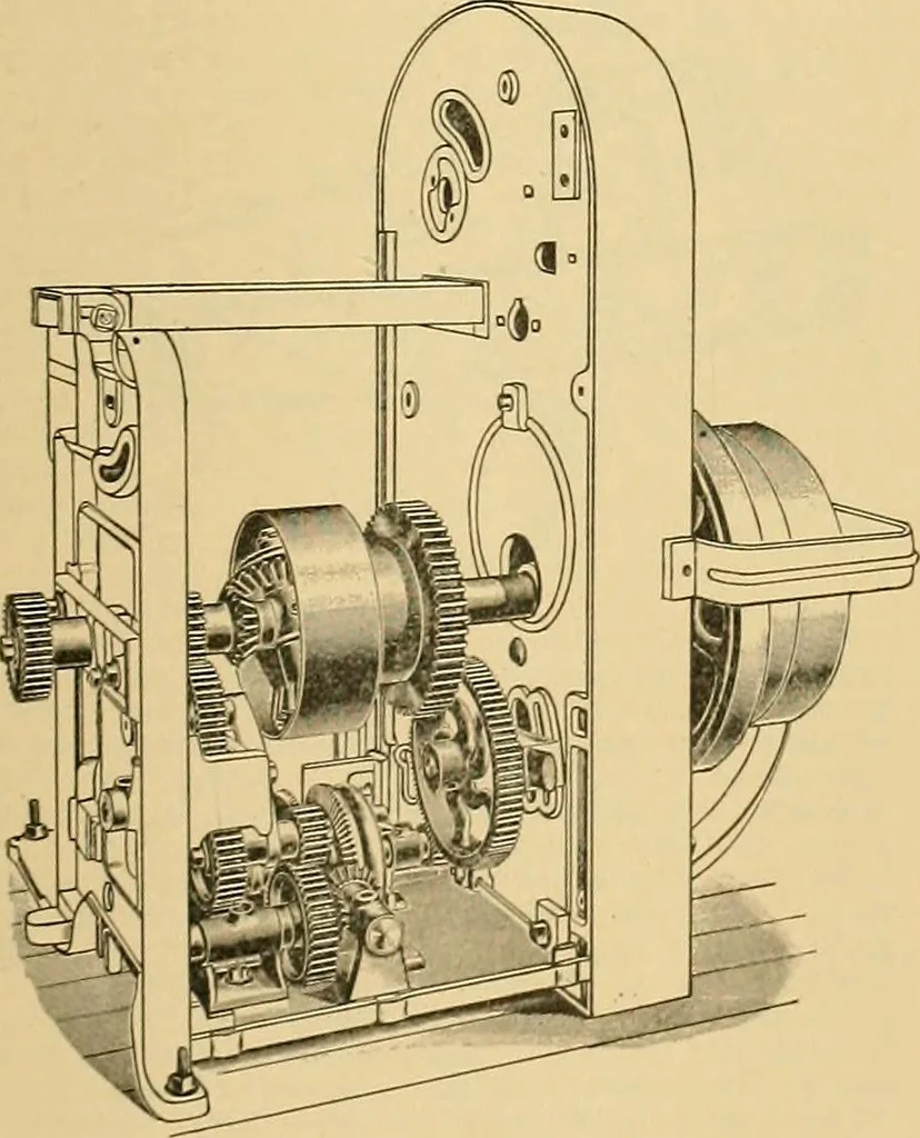 An illustration from A treatise, giving a thorough description of the properties and supply of the fibres, as well as the various processes required for converting wool, cotton, silk from fibre to finished goods, covering both woven and knit goods ... construction of the most modern improvements to preparatory machinery ... accessories relating to construction and equipment of modern textile manufacturing plants .., 1895, leaf 102