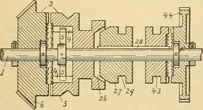 An illustration from A treatise, giving a thorough description of the properties and supply of the fibres, as well as the various processes required for converting wool, cotton, silk from fibre to finished goods, covering both woven and knit goods ... construction of the most modern improvements to preparatory machinery ... accessories relating to construction and equipment of modern textile manufacturing plants .., 1895, leaf 112
