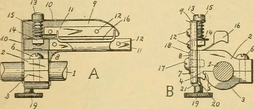 An illustration from A treatise, giving a thorough description of the properties and supply of the fibres, as well as the various processes required for converting wool, cotton, silk from fibre to finished goods, covering both woven and knit goods ... construction of the most modern improvements to preparatory machinery ... accessories relating to construction and equipment of modern textile manufacturing plants .., 1895, leaf 124