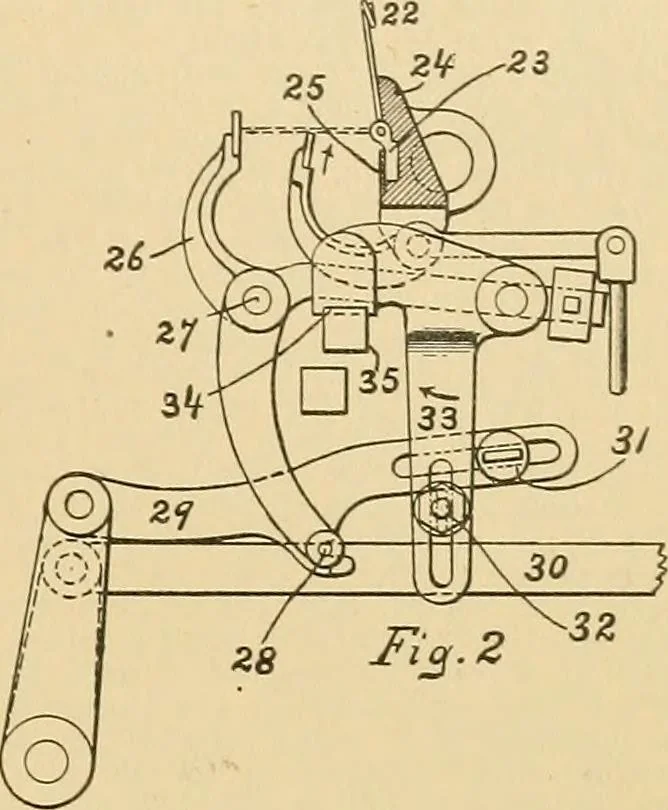 An illustration from A treatise, giving a thorough description of the properties and supply of the fibres, as well as the various processes required for converting wool, cotton, silk from fibre to finished goods, covering both woven and knit goods ... construction of the most modern improvements to preparatory machinery ... accessories relating to construction and equipment of modern textile manufacturing plants .., 1895, leaf 128