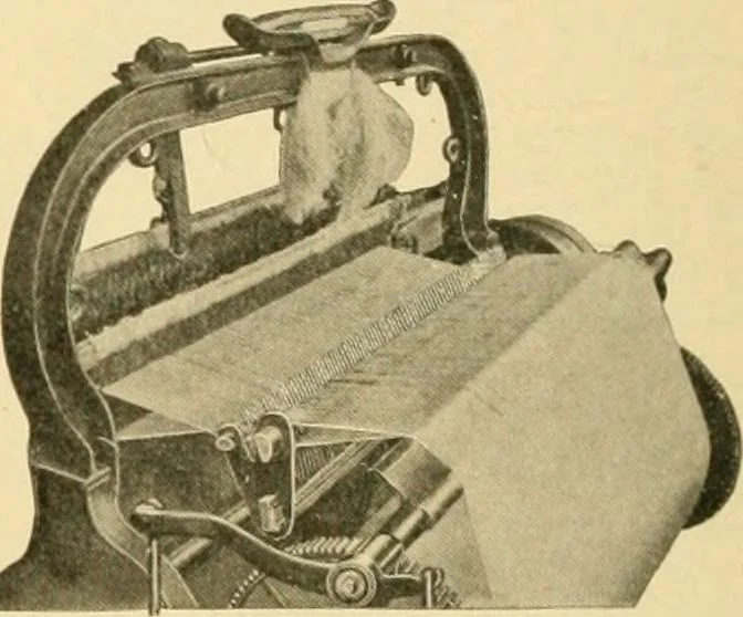 An illustration from A treatise, giving a thorough description of the properties and supply of the fibres, as well as the various processes required for converting wool, cotton, silk from fibre to finished goods, covering both woven and knit goods ... construction of the most modern improvements to preparatory machinery ... accessories relating to construction and equipment of modern textile manufacturing plants .., 1895, leaf 133