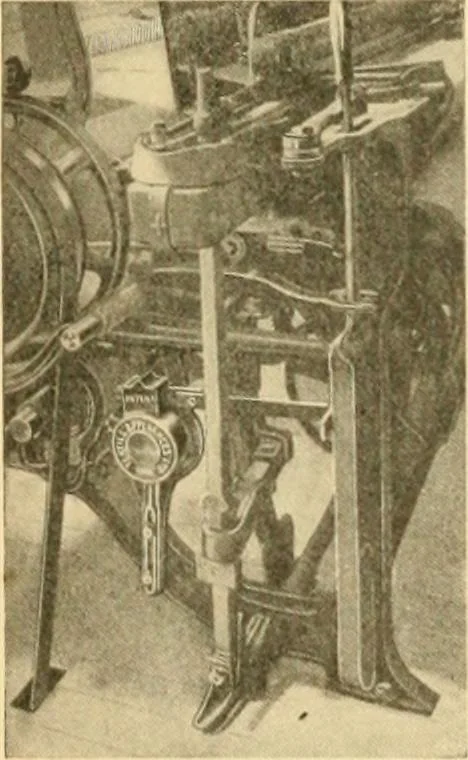 An illustration from A treatise, giving a thorough description of the properties and supply of the fibres, as well as the various processes required for converting wool, cotton, silk from fibre to finished goods, covering both woven and knit goods ... construction of the most modern improvements to preparatory machinery ... accessories relating to construction and equipment of modern textile manufacturing plants .., 1895, leaf 133