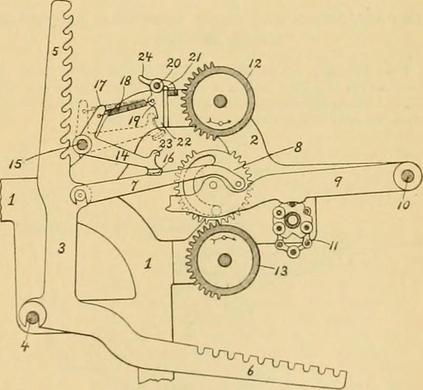 An illustration from A treatise, giving a thorough description of the properties and supply of the fibres, as well as the various processes required for converting wool, cotton, silk from fibre to finished goods, covering both woven and knit goods ... construction of the most modern improvements to preparatory machinery ... accessories relating to construction and equipment of modern textile manufacturing plants .., 1895, leaf 134