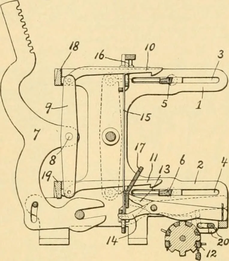 An illustration from A treatise, giving a thorough description of the properties and supply of the fibres, as well as the various processes required for converting wool, cotton, silk from fibre to finished goods, covering both woven and knit goods ... construction of the most modern improvements to preparatory machinery ... accessories relating to construction and equipment of modern textile manufacturing plants .., 1895, leaf 143