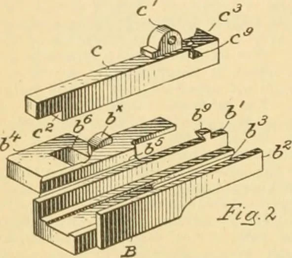 An illustration from A treatise, giving a thorough description of the properties and supply of the fibres, as well as the various processes required for converting wool, cotton, silk from fibre to finished goods, covering both woven and knit goods ... construction of the most modern improvements to preparatory machinery ... accessories relating to construction and equipment of modern textile manufacturing plants .., 1895, leaf 155