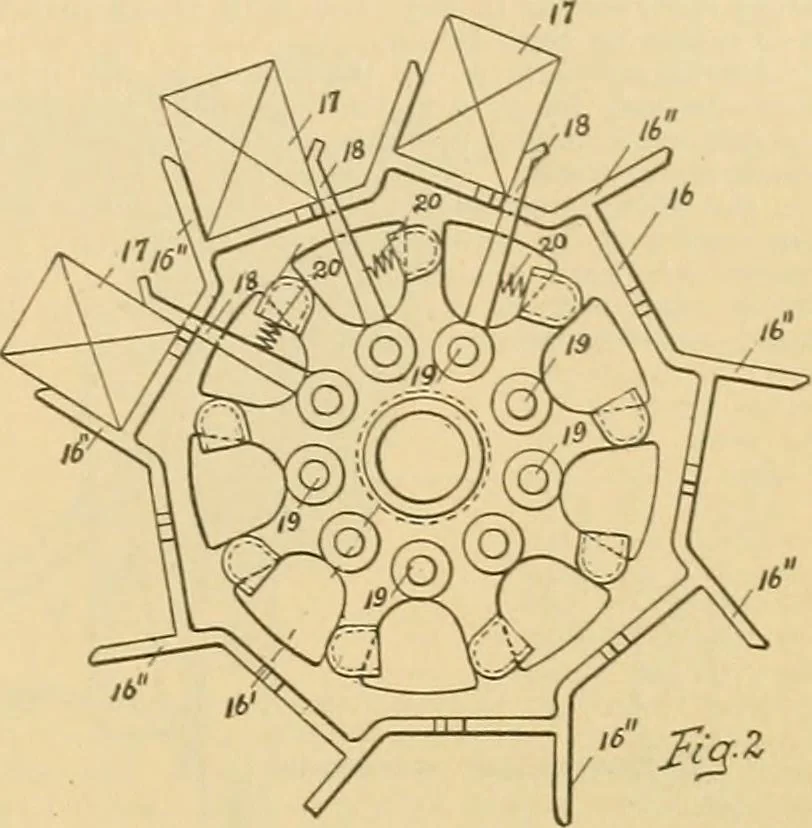 An illustration from A treatise, giving a thorough description of the properties and supply of the fibres, as well as the various processes required for converting wool, cotton, silk from fibre to finished goods, covering both woven and knit goods ... construction of the most modern improvements to preparatory machinery ... accessories relating to construction and equipment of modern textile manufacturing plants .., 1895, leaf 156