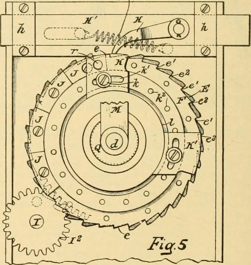 An illustration from A treatise, giving a thorough description of the properties and supply of the fibres, as well as the various processes required for converting wool, cotton, silk from fibre to finished goods, covering both woven and knit goods ... construction of the most modern improvements to preparatory machinery ... accessories relating to construction and equipment of modern textile manufacturing plants .., 1895, leaf 213