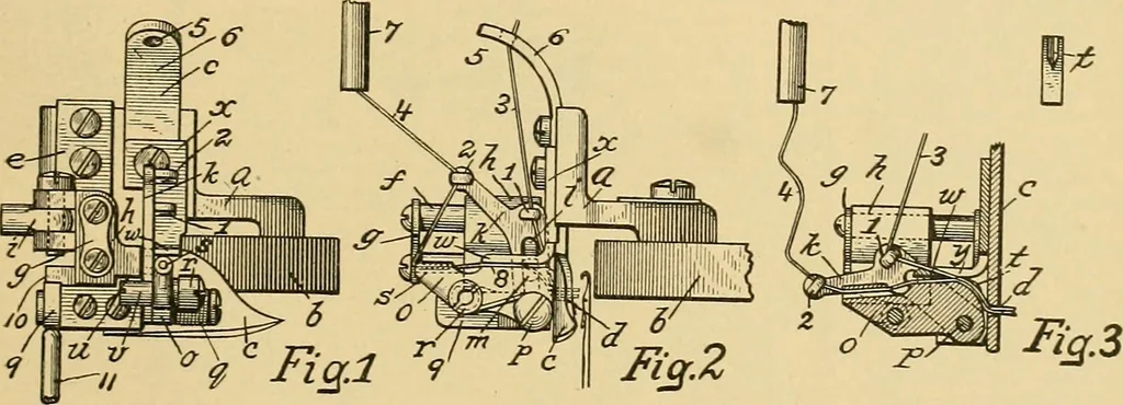 An illustration from A treatise, giving a thorough description of the properties and supply of the fibres, as well as the various processes required for converting wool, cotton, silk from fibre to finished goods, covering both woven and knit goods ... construction of the most modern improvements to preparatory machinery ... accessories relating to construction and equipment of modern textile manufacturing plants .., 1895, leaf 214