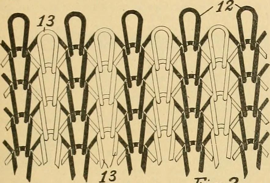 An illustration from A treatise, giving a thorough description of the properties and supply of the fibres, as well as the various processes required for converting wool, cotton, silk from fibre to finished goods, covering both woven and knit goods ... construction of the most modern improvements to preparatory machinery ... accessories relating to construction and equipment of modern textile manufacturing plants .., 1895, leaf 226