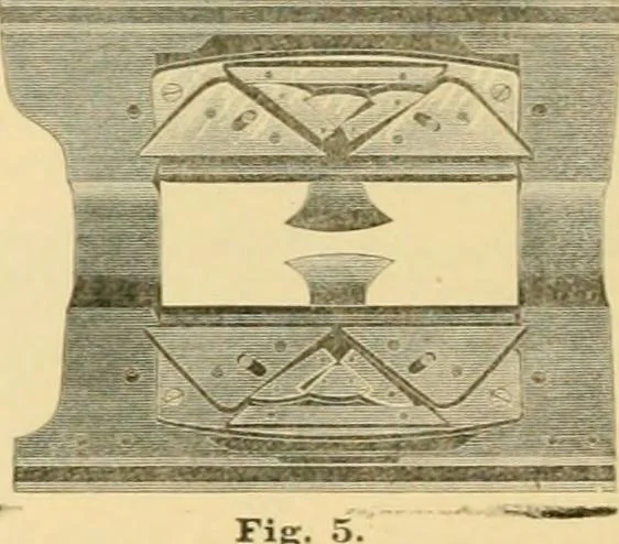 An illustration from A treatise, giving a thorough description of the properties and supply of the fibres, as well as the various processes required for converting wool, cotton, silk from fibre to finished goods, covering both woven and knit goods ... construction of the most modern improvements to preparatory machinery ... accessories relating to construction and equipment of modern textile manufacturing plants .., 1895, leaf 229