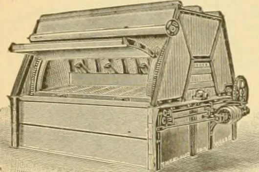 An illustration from A treatise, giving a thorough description of the properties and supply of the fibres, as well as the various processes required for converting wool, cotton, silk from fibre to finished goods, covering both woven and knit goods ... construction of the most modern improvements to preparatory machinery ... accessories relating to construction and equipment of modern textile manufacturing plants .., 1895, leaf 245
