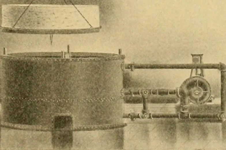 An illustration from A treatise, giving a thorough description of the properties and supply of the fibres, as well as the various processes required for converting wool, cotton, silk from fibre to finished goods, covering both woven and knit goods ... construction of the most modern improvements to preparatory machinery ... accessories relating to construction and equipment of modern textile manufacturing plants .., 1895, leaf 254