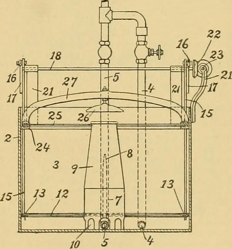 An illustration from A treatise, giving a thorough description of the properties and supply of the fibres, as well as the various processes required for converting wool, cotton, silk from fibre to finished goods, covering both woven and knit goods ... construction of the most modern improvements to preparatory machinery ... accessories relating to construction and equipment of modern textile manufacturing plants .., 1895, leaf 260