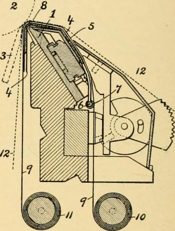 An illustration from A treatise, giving a thorough description of the properties and supply of the fibres, as well as the various processes required for converting wool, cotton, silk from fibre to finished goods, covering both woven and knit goods ... construction of the most modern improvements to preparatory machinery ... accessories relating to construction and equipment of modern textile manufacturing plants .., 1895, leaf 341