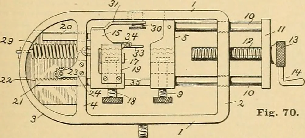 An illustration from A treatise, giving a thorough description of the properties and supply of the fibres, as well as the various processes required for converting wool, cotton, silk from fibre to finished goods, covering both woven and knit goods ... construction of the most modern improvements to preparatory machinery ... accessories relating to construction and equipment of modern textile manufacturing plants .., 1895, leaf 362