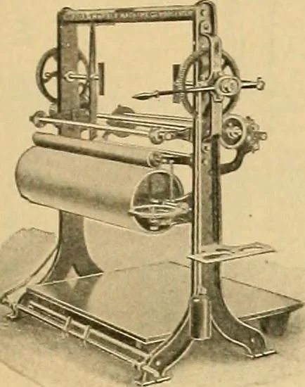 An illustration from A treatise, giving a thorough description of the properties and supply of the fibres, as well as the various processes required for converting wool, cotton, silk from fibre to finished goods, covering both woven and knit goods ... construction of the most modern improvements to preparatory machinery ... accessories relating to construction and equipment of modern textile manufacturing plants .., 1895, leaf 386