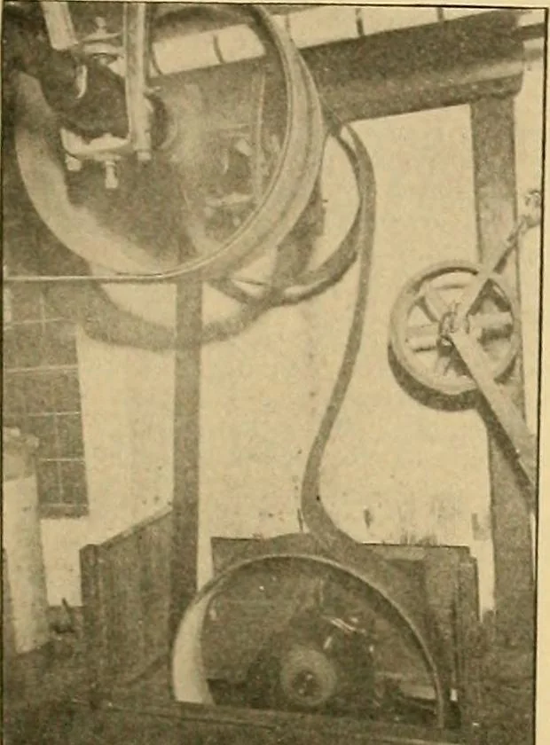 An illustration from A treatise, giving a thorough description of the properties and supply of the fibres, as well as the various processes required for converting wool, cotton, silk from fibre to finished goods, covering both woven and knit goods ... construction of the most modern improvements to preparatory machinery ... accessories relating to construction and equipment of modern textile manufacturing plants .., 1895, leaf 402