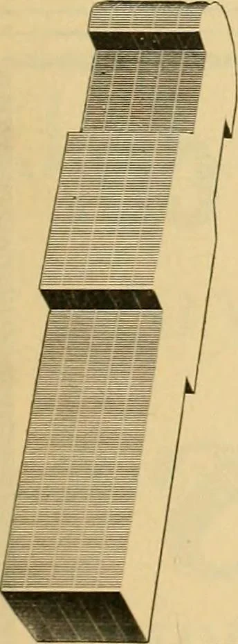 An illustration from A treatise, giving a thorough description of the properties and supply of the fibres, as well as the various processes required for converting wool, cotton, silk from fibre to finished goods, covering both woven and knit goods ... construction of the most modern improvements to preparatory machinery ... accessories relating to construction and equipment of modern textile manufacturing plants .., 1895, leaf 422
