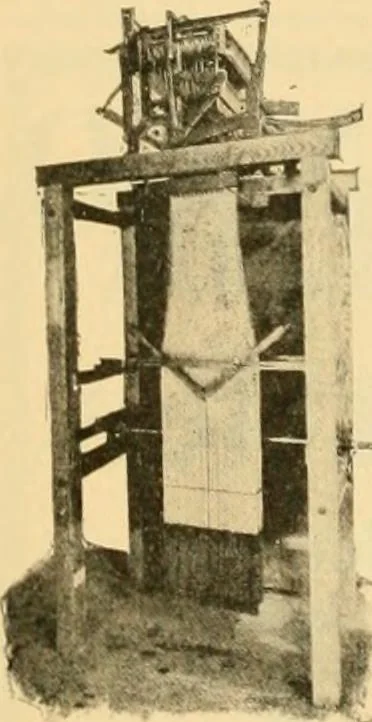 An illustration from A treatise, giving a thorough description of the properties and supply of the fibres, as well as the various processes required for converting wool, cotton, silk from fibre to finished goods, covering both woven and knit goods ... construction of the most modern improvements to preparatory machinery ... accessories relating to construction and equipment of modern textile manufacturing plants .., 1895, leaf 425
