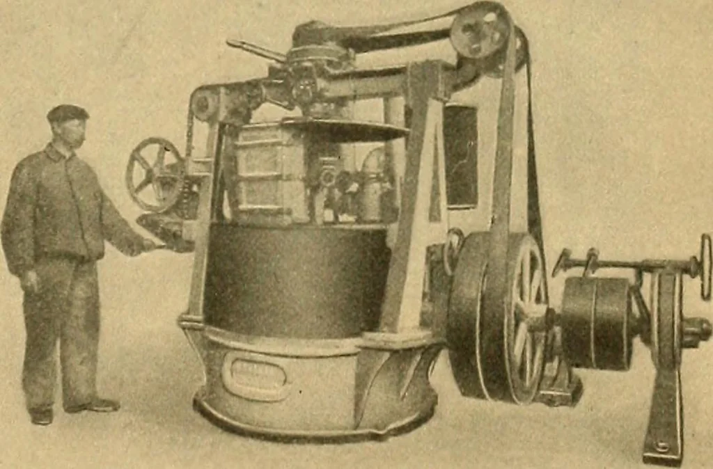 An illustration from A treatise, giving a thorough description of the properties and supply of the fibres, as well as the various processes required for converting wool, cotton, silk from fibre to finished goods, covering both woven and knit goods ... construction of the most modern improvements to preparatory machinery ... accessories relating to construction and equipment of modern textile manufacturing plants .., 1895, leaf 456