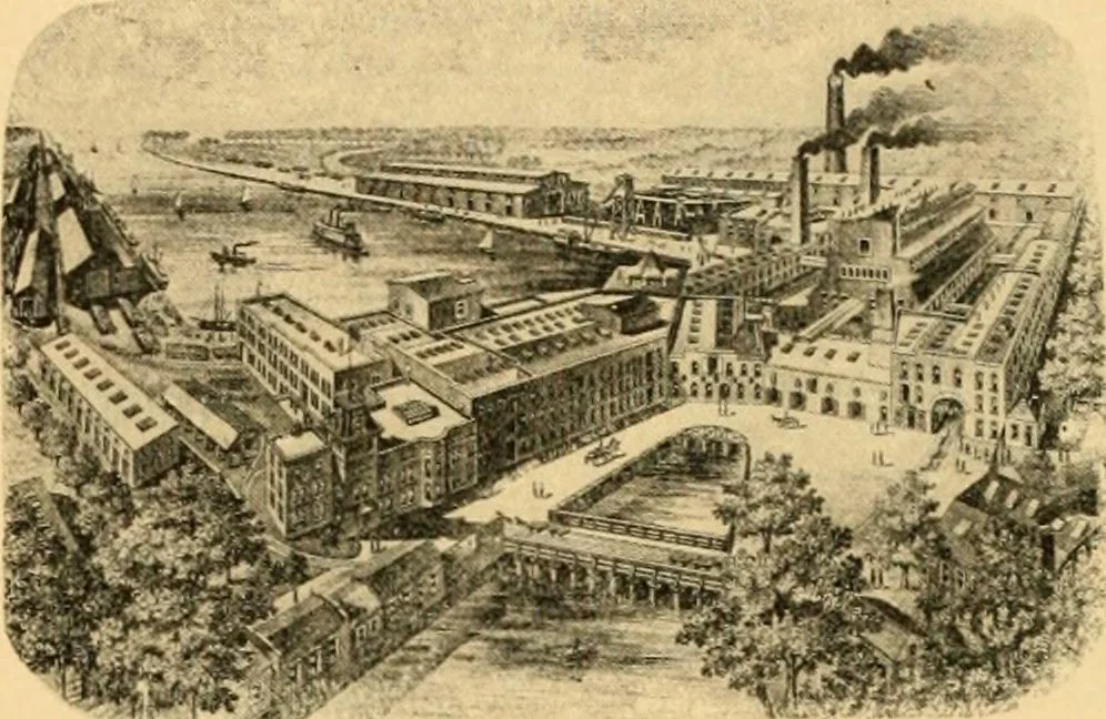 An illustration from A treatise, giving a thorough description of the properties and supply of the fibres, as well as the various processes required for converting wool, cotton, silk from fibre to finished goods, covering both woven and knit goods ... construction of the most modern improvements to preparatory machinery ... accessories relating to construction and equipment of modern textile manufacturing plants .., 1895, leaf 461