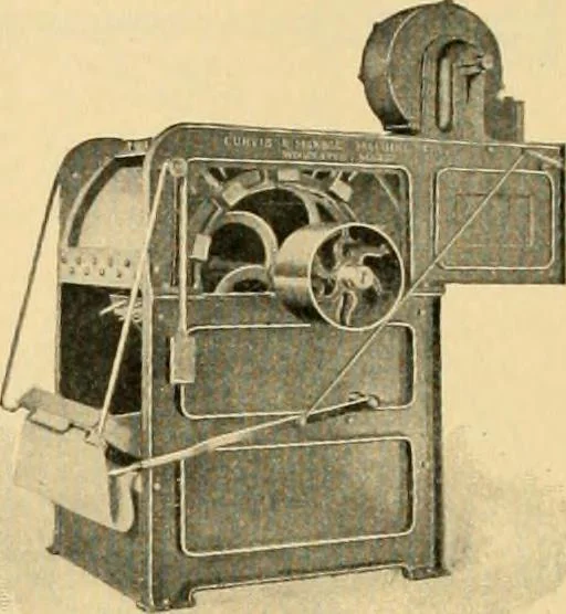 An illustration from A treatise, giving a thorough description of the properties and supply of the fibres, as well as the various processes required for converting wool, cotton, silk from fibre to finished goods, covering both woven and knit goods ... construction of the most modern improvements to preparatory machinery ... accessories relating to construction and equipment of modern textile manufacturing plants .., 1895, leaf 63