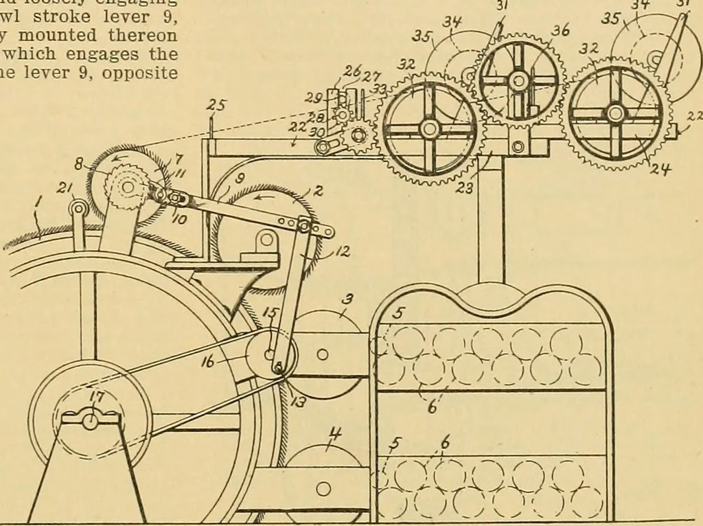 An illustration from A treatise, giving a thorough description of the properties and supply of the fibres, as well as the various processes required for converting wool, cotton, silk from fibre to finished goods, covering both woven and knit goods ... construction of the most modern improvements to preparatory machinery ... accessories relating to construction and equipment of modern textile manufacturing plants .., 1895, leaf 86