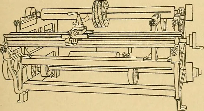 An illustration from A treatise, giving a thorough description of the properties and supply of the fibres, as well as the various processes required for converting wool, cotton, silk from fibre to finished goods, covering both woven and knit goods ... construction of the most modern improvements to preparatory machinery ... accessories relating to construction and equipment of modern textile manufacturing plants .., 1895, leaf 90