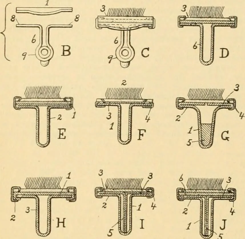 An illustration from A treatise, giving a thorough description of the properties and supply of the fibres, as well as the various processes required for converting wool, cotton, silk from fibre to finished goods, covering both woven and knit goods ... construction of the most modern improvements to preparatory machinery ... accessories relating to construction and equipment of modern textile manufacturing plants .., 1895, leaf 93