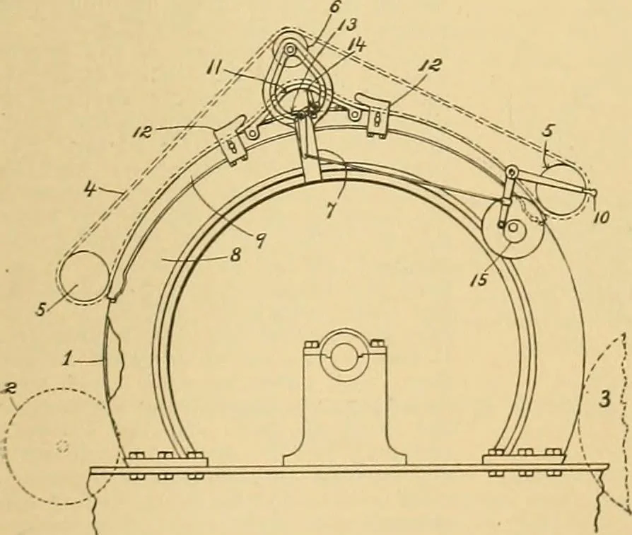 An illustration from A treatise, giving a thorough description of the properties and supply of the fibres, as well as the various processes required for converting wool, cotton, silk from fibre to finished goods, covering both woven and knit goods ... construction of the most modern improvements to preparatory machinery ... accessories relating to construction and equipment of modern textile manufacturing plants .., 1895, leaf 96